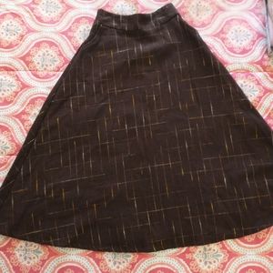 Unbranded brown wool midi skirt